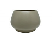 Vaso de Chão Redondo feito em Cerâmica cor Clear Coffe 19cm x 28cm - 6077
