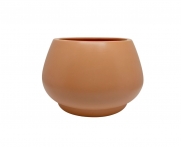 Vaso de Chão Redondo feito em Cerâmica cor Terracota 19cm x 28cm - 6081