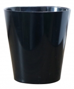 Vaso Magnético de Plástico Preto 7,5cm x 7cm Alto
