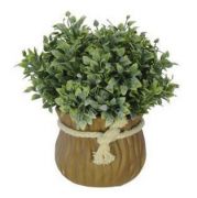 Folhagem Grass Powder artificial Verde com Vaso 15cm - 36692001