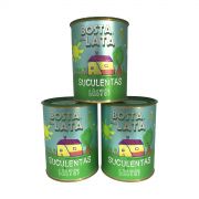 Kit 3 latas de Adubo Orgânico Bosta em Lata para Suculentas e Cactos 400g