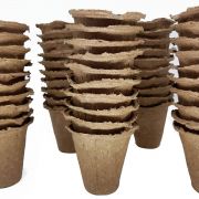 Kit com 50 Vasos Biodegradáveis para Plantio 9cm x 8cm - Foto 1