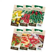 Kit Sementes de Pimentas 6 variedades Topseed Garden - Foto 1