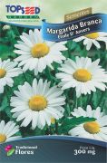 Sementes de Margarida Branca Etoile Danvers - Topseed Linha Tradicional Flores
