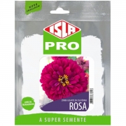 Sementes de Zinnia Gigante da Califórnia Rosa envelope com 5g - Isla Pro