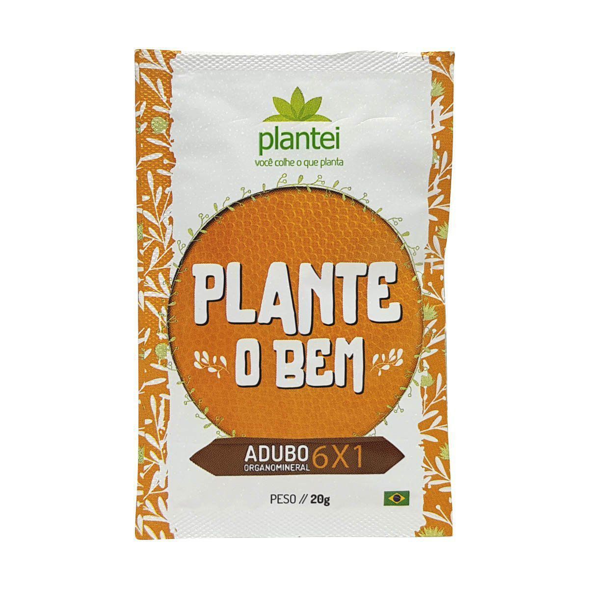 Adubo Plantei 6X1 sachê 20g - Fertilizante para todos os tipos de cultura
