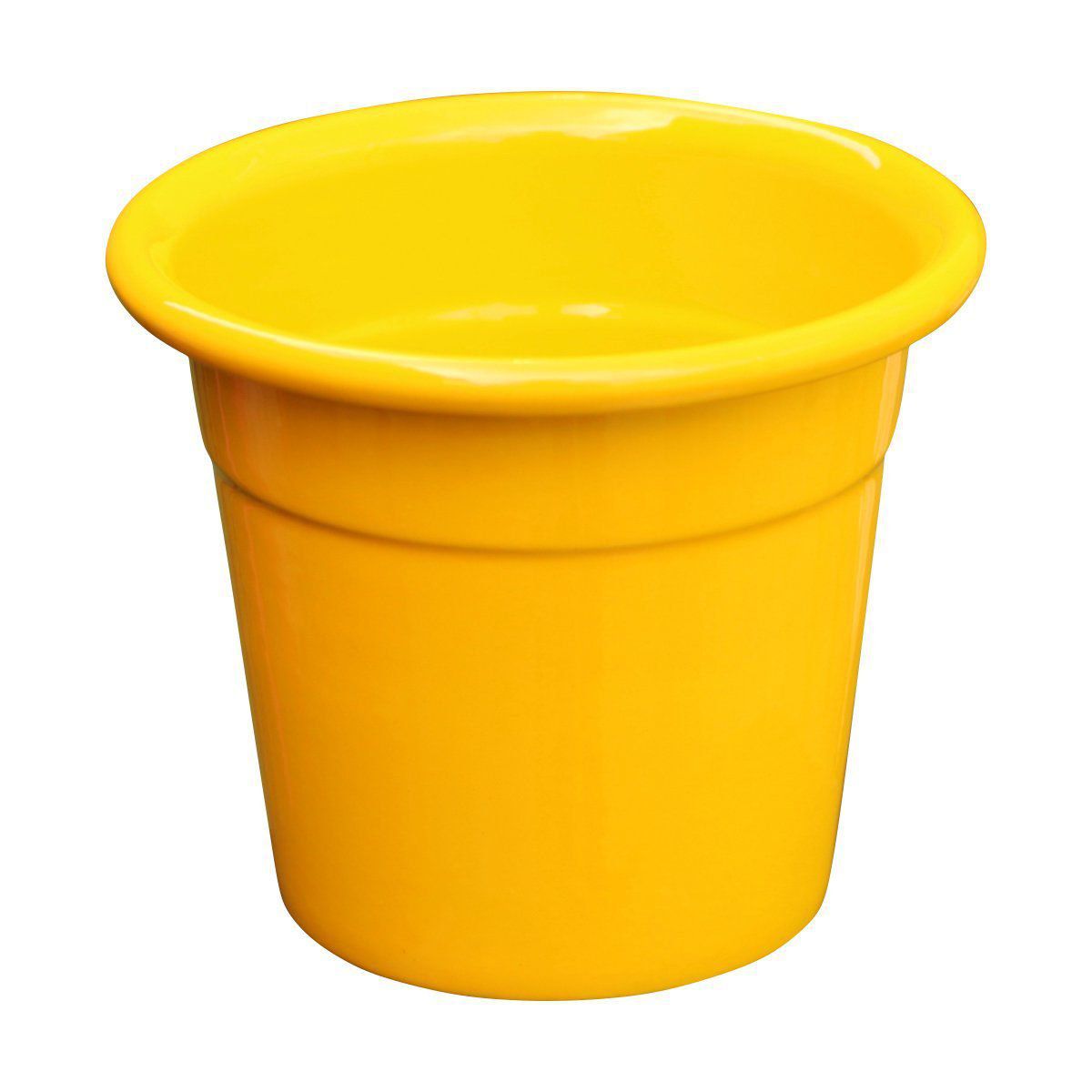 Cachepô de Alumínio Soleil Nº 8 Amarelo 7,5cm x 9cm - Foto 0