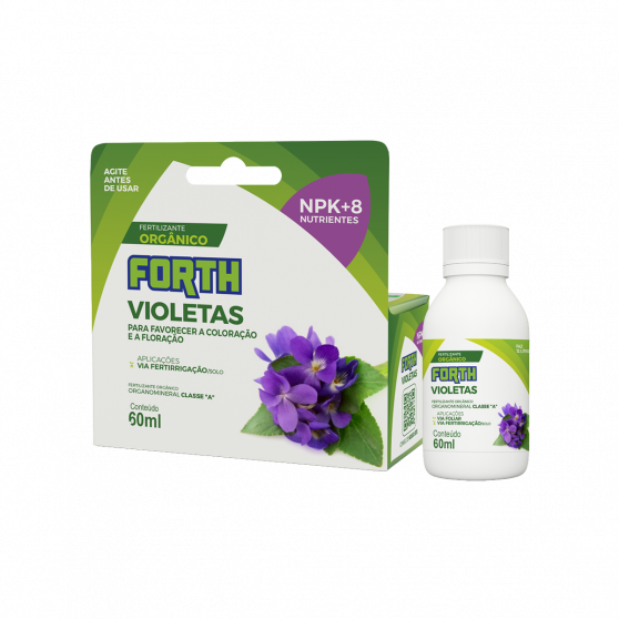 Fertilizante Forth Violetas Líquido 60ml Concentrado | Plantei