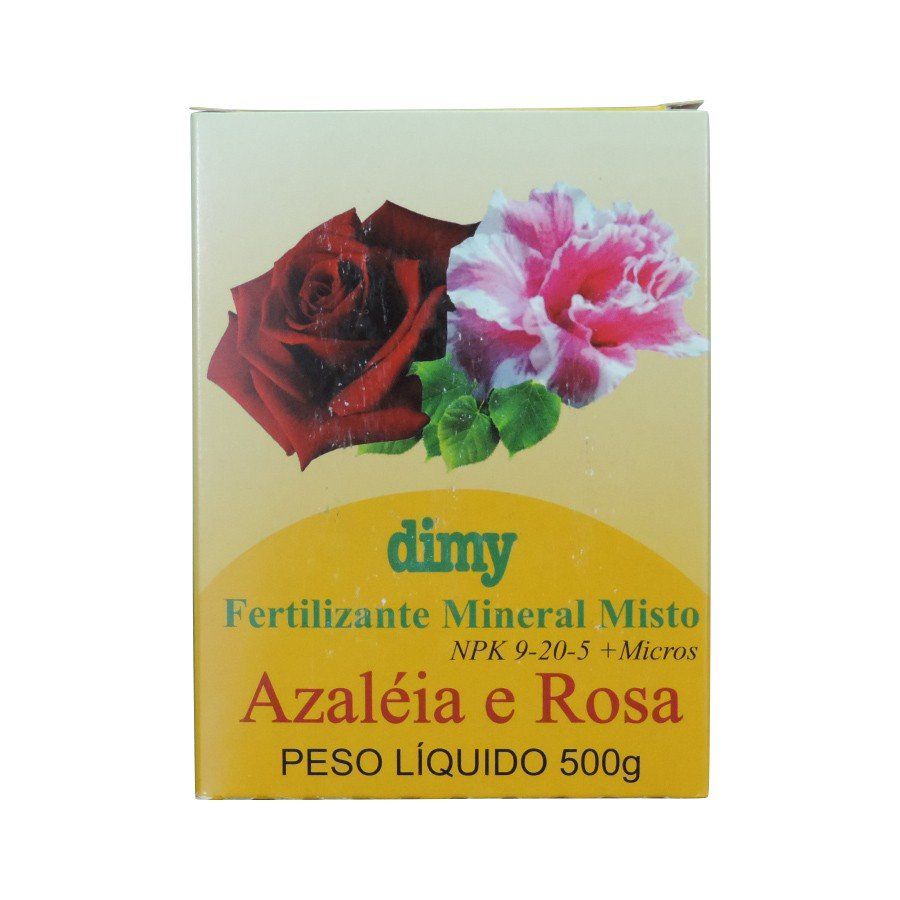Fertilizante Mineral Misto 9-20-5 Azaléia e Rosa 500g Dimy - Foto 0