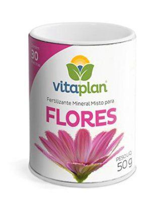 Fertilizante Mineral Misto em pastilhas para Flores 50g Vitaplan