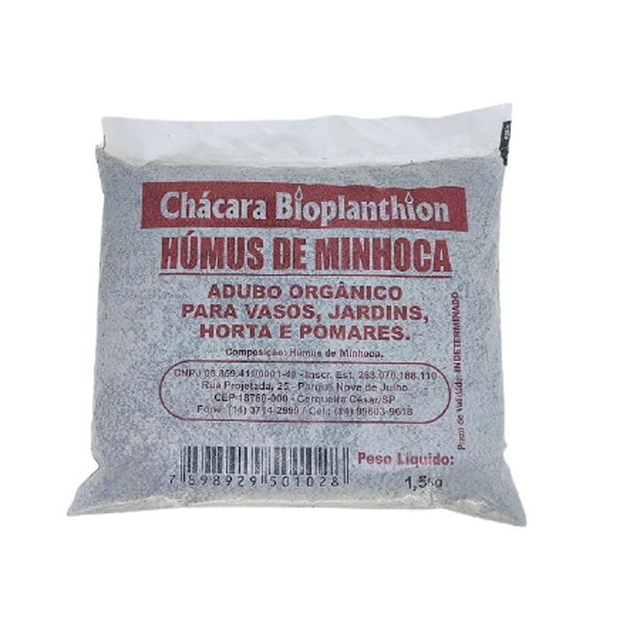 Húmus de Minhocas 1,5Kg Bioplanthion