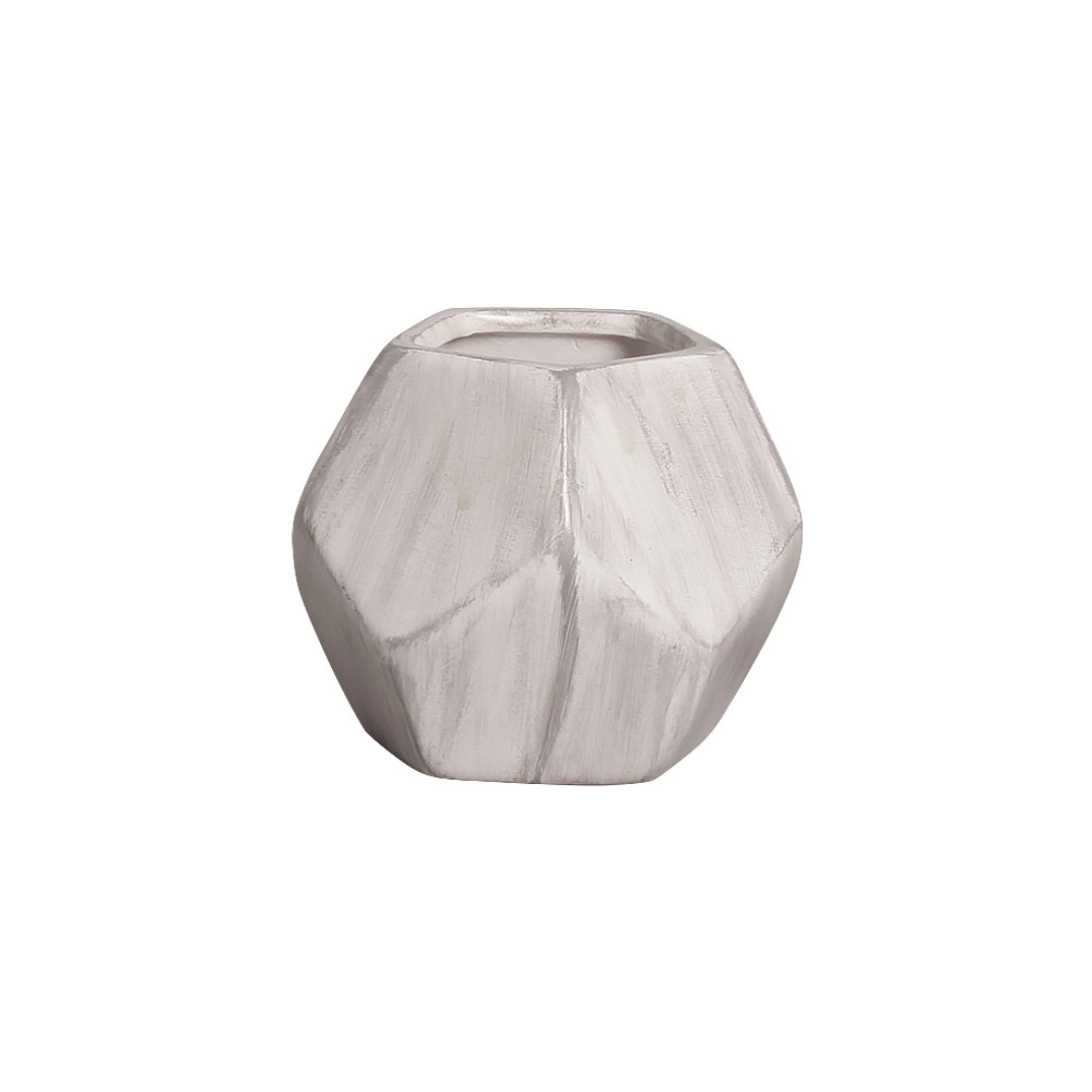 Mini Vaso de Cerâmica para Suculentas Geométrico Mesclado 8cm x 11cm - 6245 - Foto 0