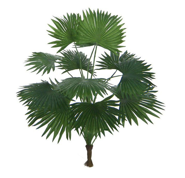 Palmeira leque artificial 42 cm - Verde - 00374001 - Foto 0