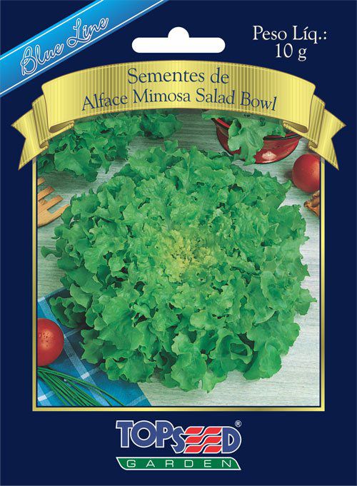 Sementes de Alface Mimosa Salad Bowl - Topseed Blue Line - Foto 0