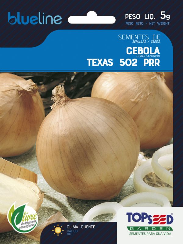 Sementes de Cebola Texas 502 PRR 5g - Topseed Blue Line - Foto 0