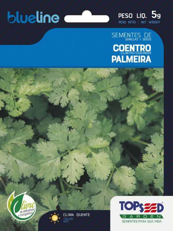 Sementes de Coentro Palmeira 5g - Topseed Blue Line - Foto 0
