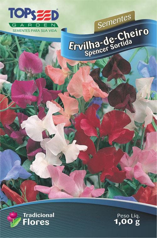 Sementes de Ervilha-de-Cheiro Spencer Sortida - Topseed Linha Tradicional Flores - Foto 0