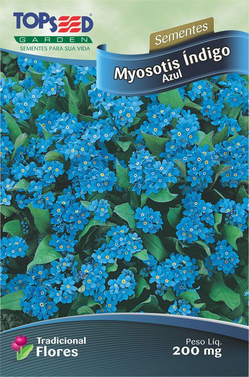 Sementes de Myosotis Indigo Azul - Topseed Linha Tradicional - Foto 0