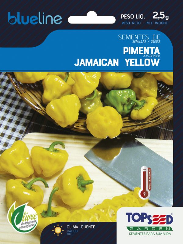Sementes de Pimenta Jamaican Yellow 2,5g - Topseed Blue Line - Foto 0