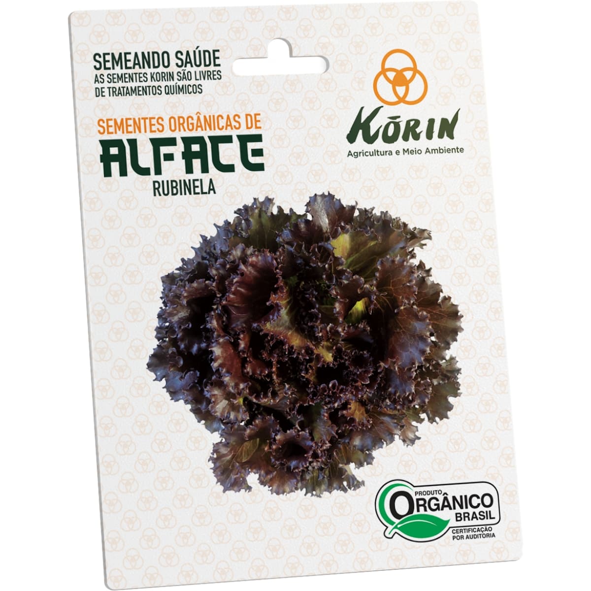 Sementes Orgânicas de Alface Rubinela Korin 3g - Foto 0