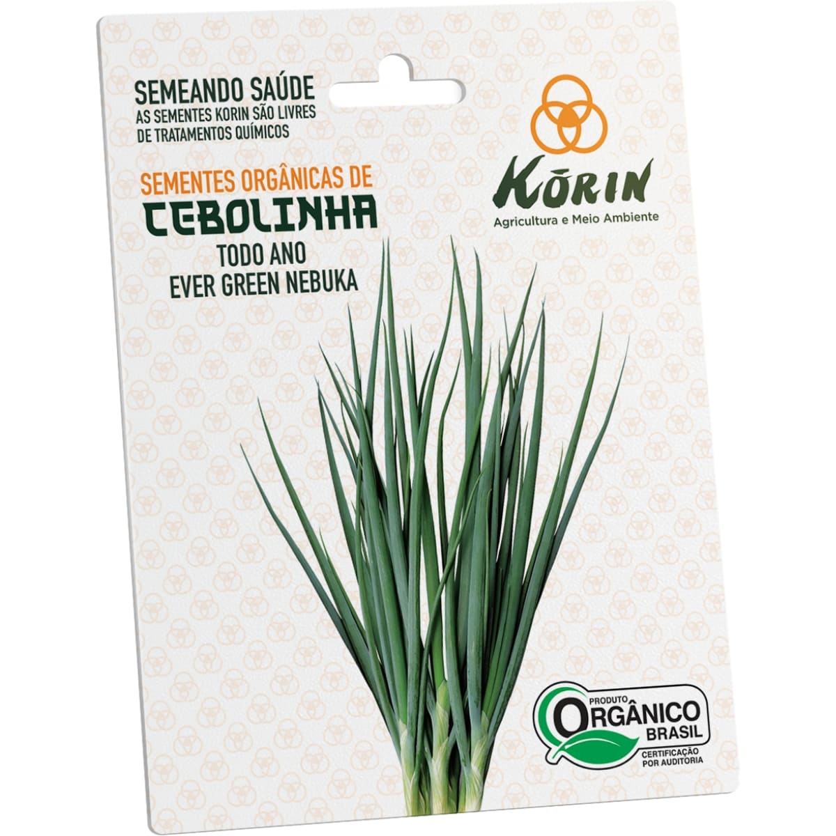 Sementes Orgânicas de Cebolinha Todo Ano Evergreen Nebuka Korin 4g - Foto 0