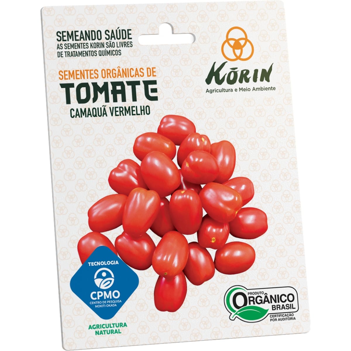 Sementes Orgânicas de Tomate Camaquã Vermelho Korin 5g - Foto 0