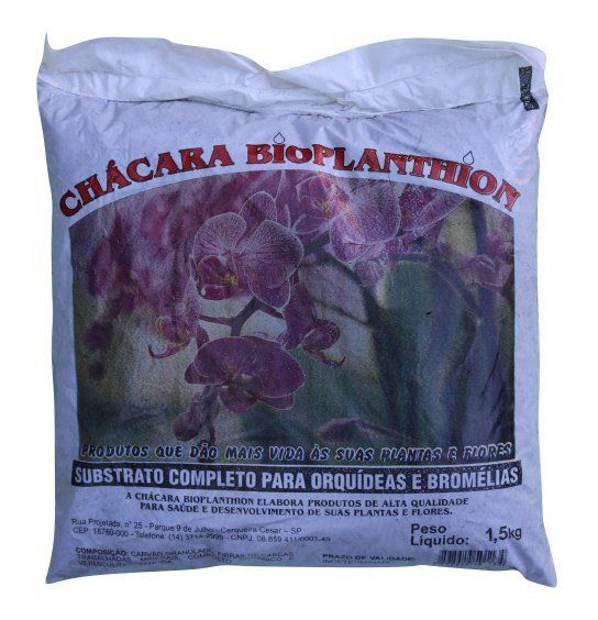 Substrato completo para Orquídeas e Bromélias 1,5 kg Bioplanthion