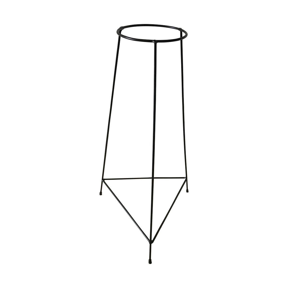 Suporte Tripé Triangular Preto 70cm para Vaso Autoirigável Grande N04 Raiz - Foto 0