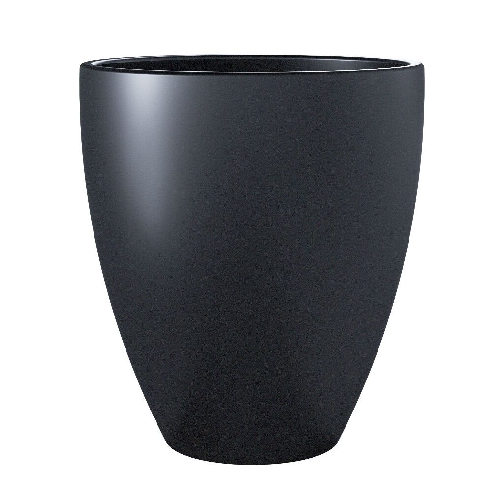 Vaso de Cerâmica Frankfurt 15,5cm x 14cm cor Chumbo - Foto 0