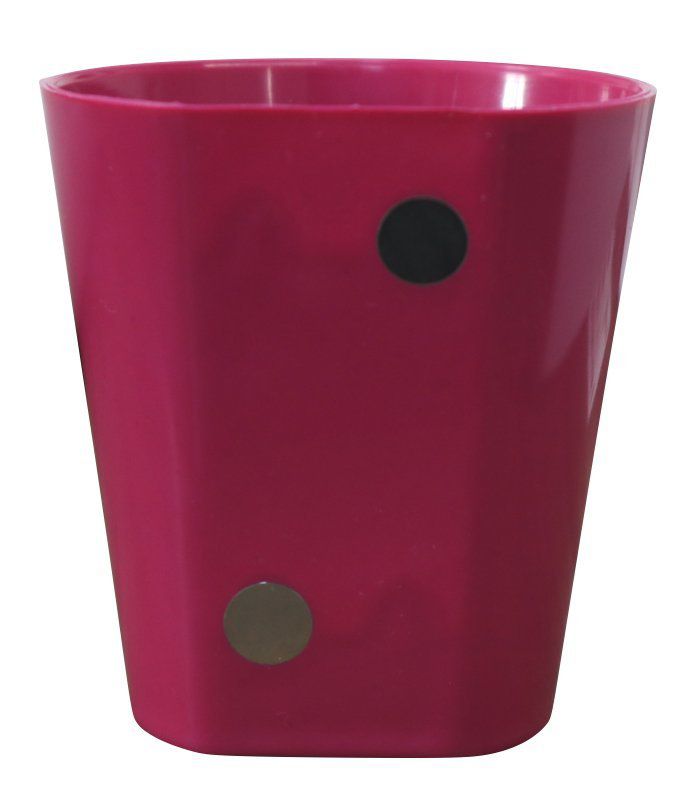 Vaso Magnético de Plástico Pink 7,5cm x 7cm Alto