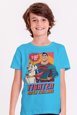 Camiseta Infantil Super Pets Superman e Krypto