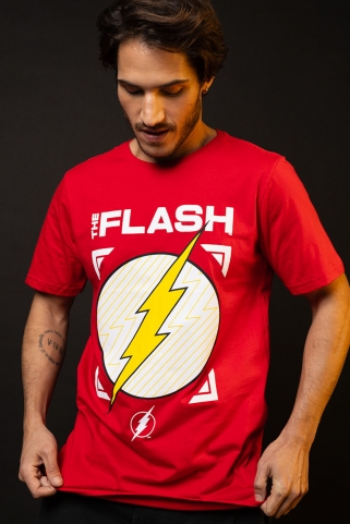Camiseta Masculina The Flash Logo