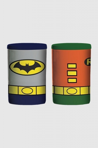 Set 2 Potes de Cerâmica Batman e Robin