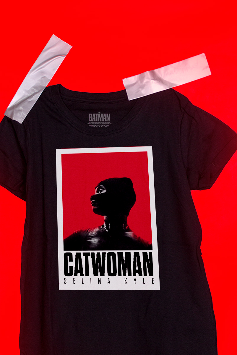 Camiseta Babylook The Batman Catwoman Pôster