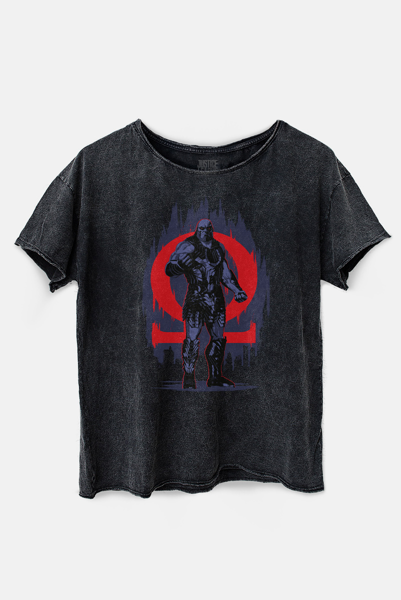 Camiseta Feminina Ampla Liga da Justiça Snyder Cut - Darkseid Pose