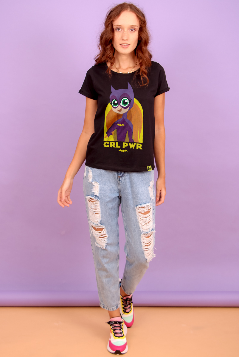 Camiseta Feminina Batgirl Poderosa