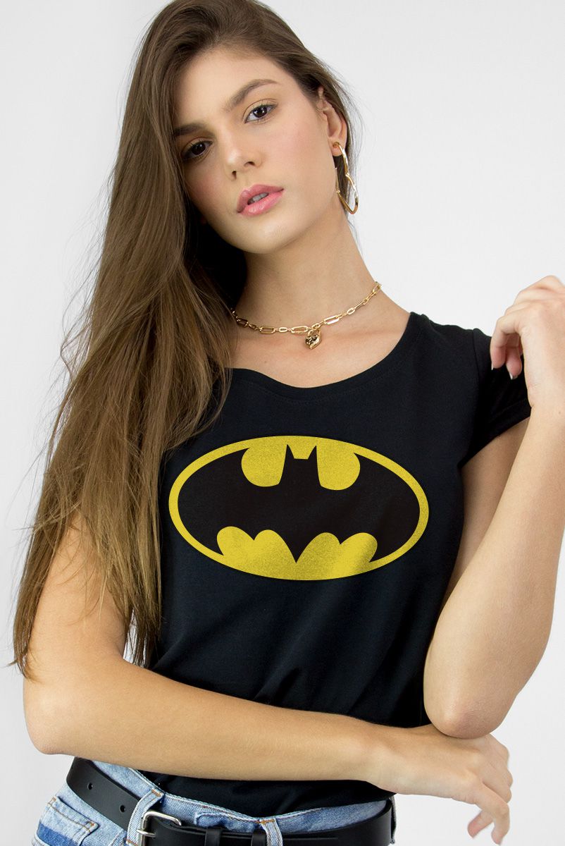 Camiseta Feminina Batman Logo Clássico