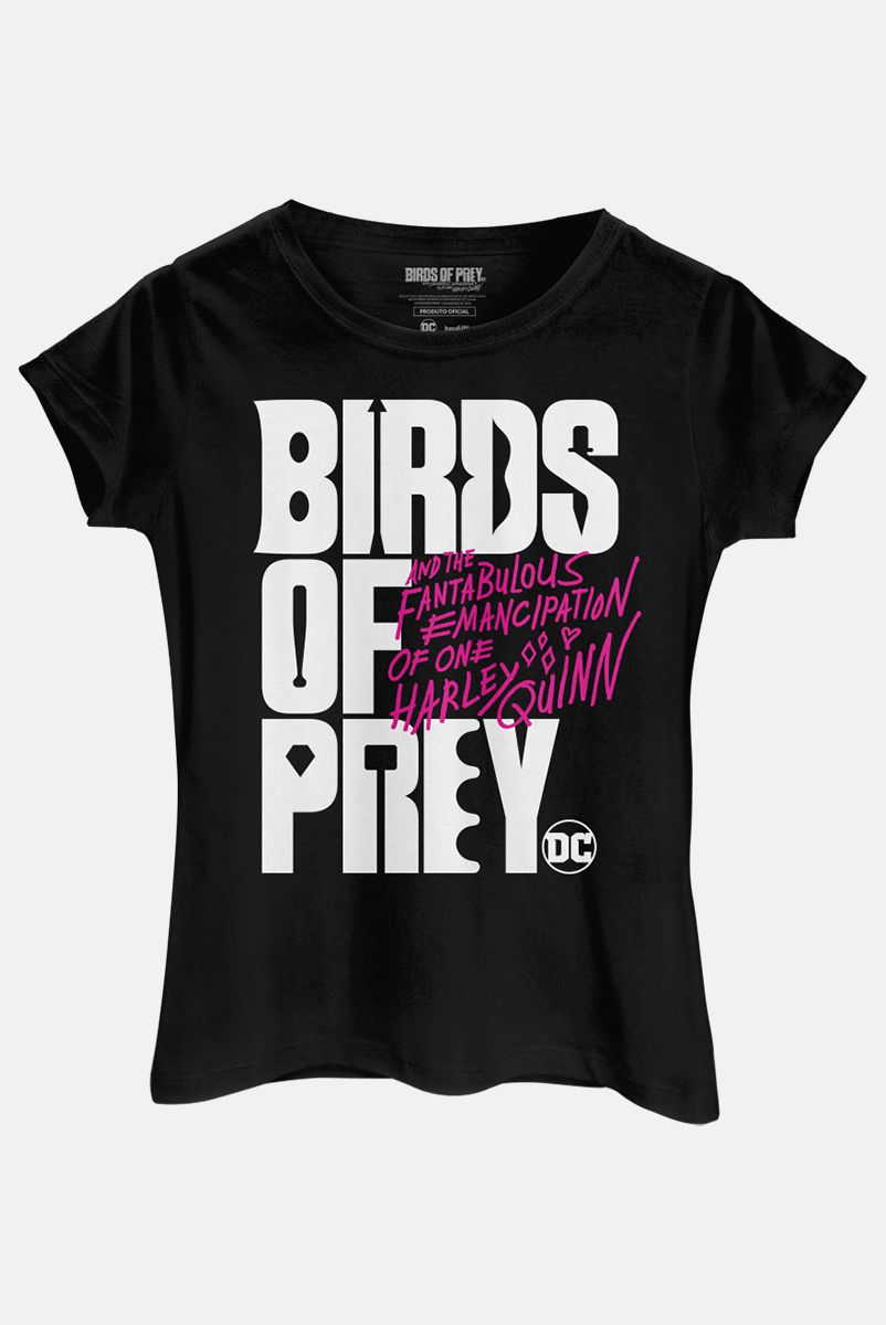 Camiseta Feminina Birds of Prey Logo - Aves de Rapina