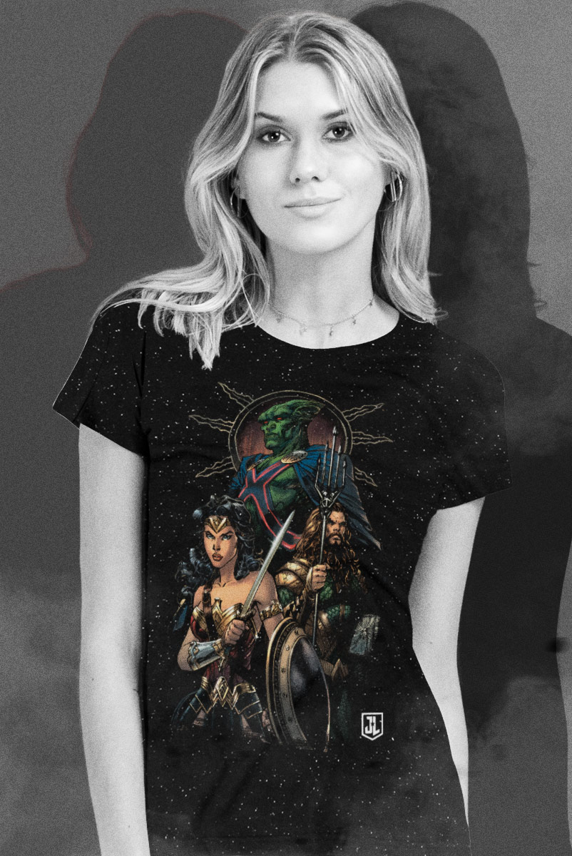 Camiseta Feminina Liga da Justiça Snyder Cut - Caçador de Marte