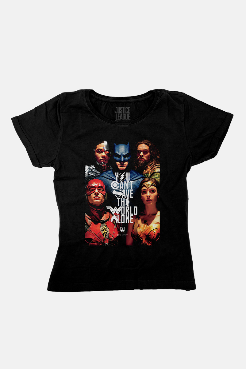 Camiseta Feminina Liga da Justiça Snyder Cut - Pôster
