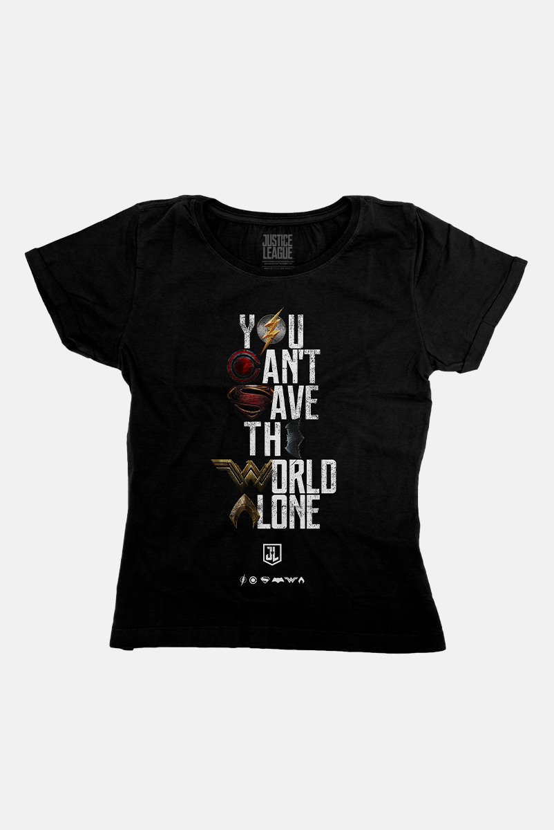 Camiseta Feminina Liga da Justiça Snyder Cut - You Can't Save Color