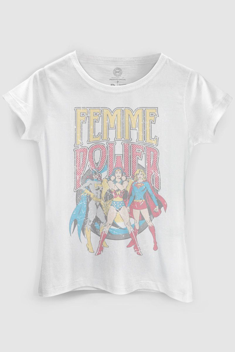 Camiseta Feminina Power Girls Femme Power