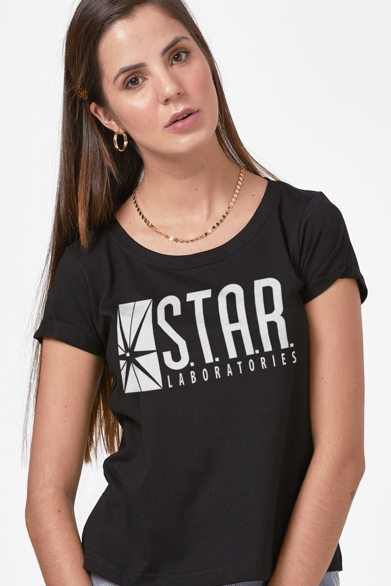Camiseta Feminina The Flash Serie STAR Laboratories