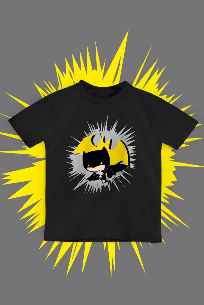 Camiseta Infantil Batman Chibi