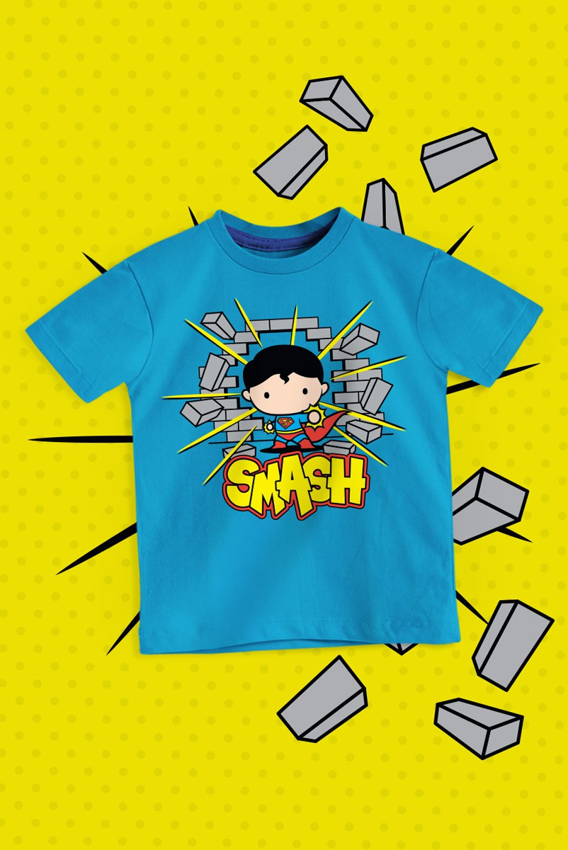 Camiseta Infantil Superman Smash