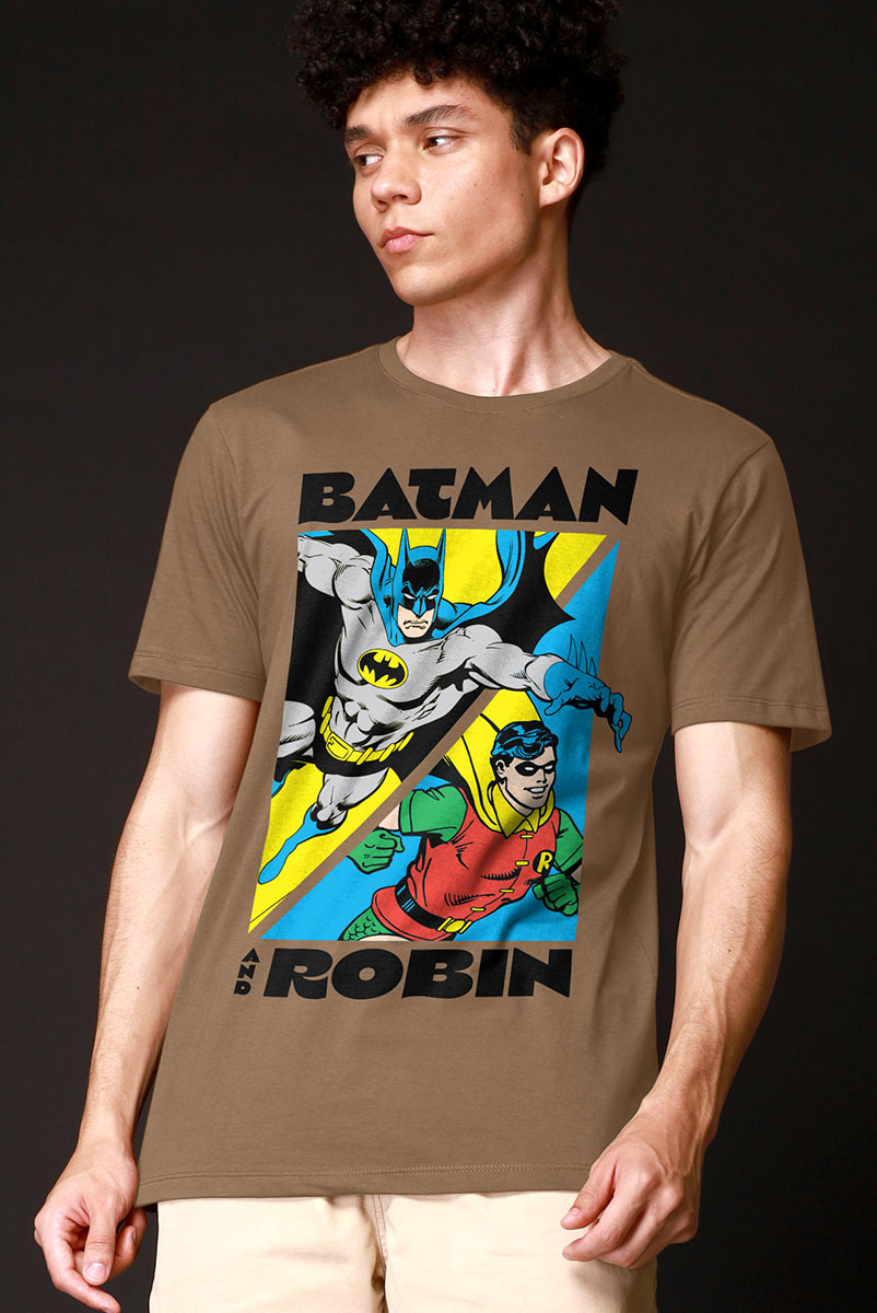 Camiseta Masculina Batman e Robin
