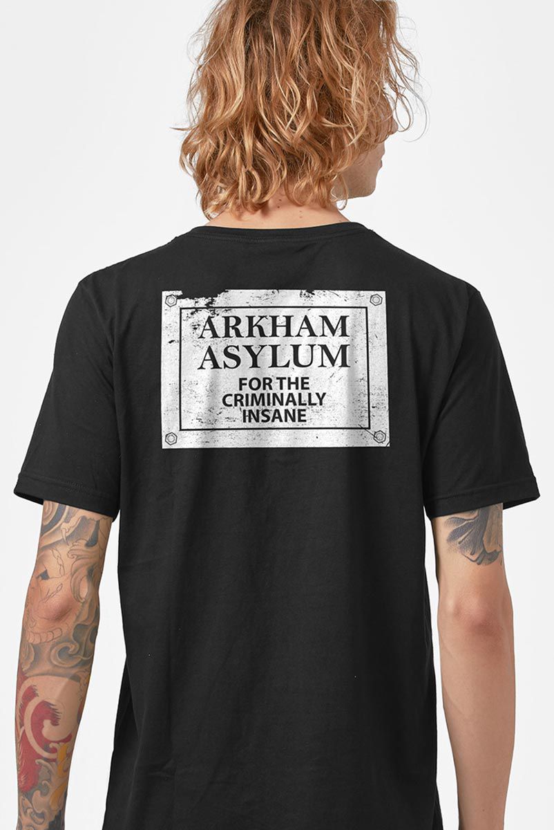 Camiseta Masculina Coringa Asilo Arkham