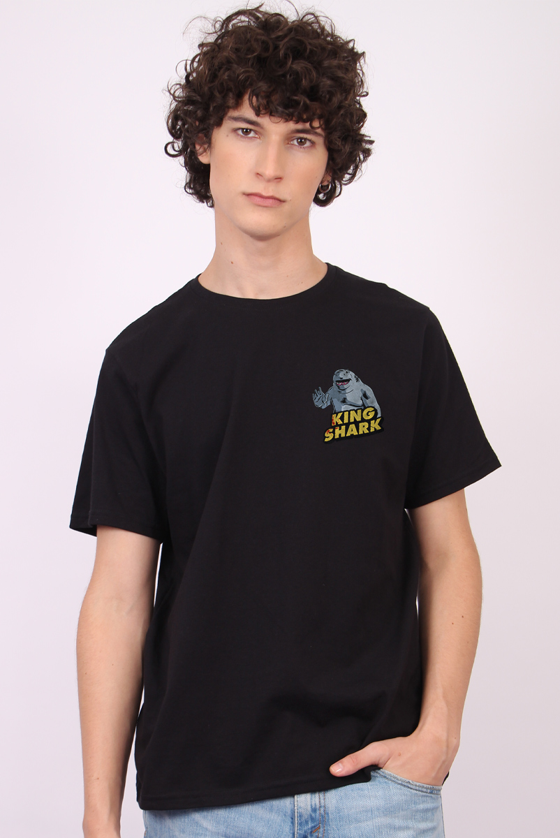 Camiseta Masculina Esquadrão Suicida King Shark Danger