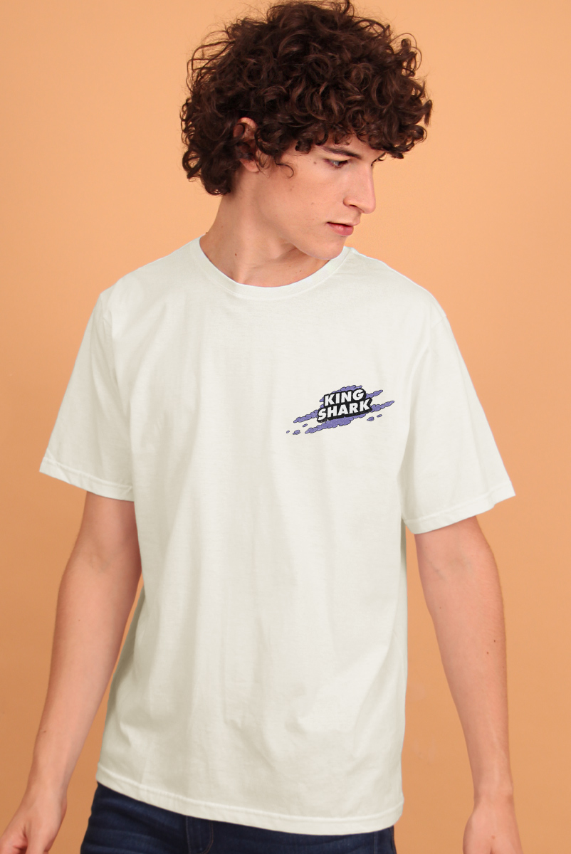 Camiseta Masculina Esquadrão Suicida King Shark Island