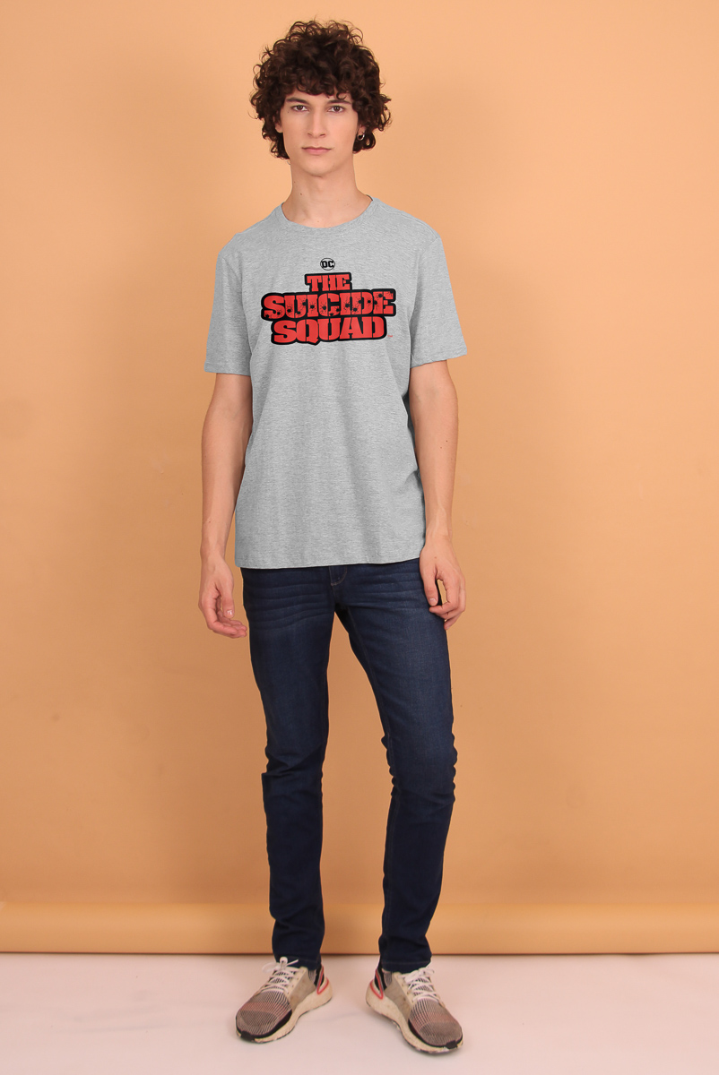 Camiseta Masculina Esquadrão Suicida Logo